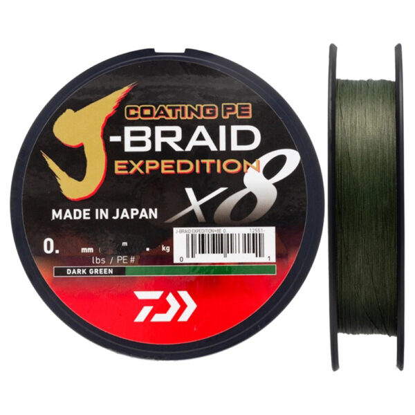 J-BRAID EXPEDITION X8 DARK GREEN 150m