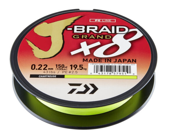 J-BRAID GRAND X8 CHARTREUSE 135 m