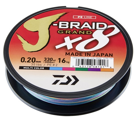 J-BRAID GRAND X8 MULTI-COLOR 150 m