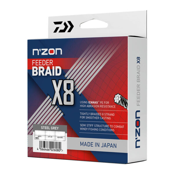 N'ZON X8 BRAID STEEL GRAY 150m