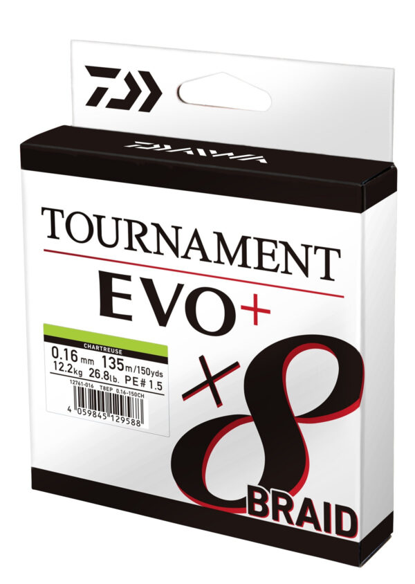 TOURNAMENT X8 BRAID EVO+ CHARTREUSE 135 m
