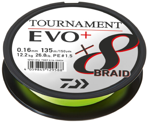 TOURNAMENT X8 BRAID EVO+ CHARTREUSE 900 m