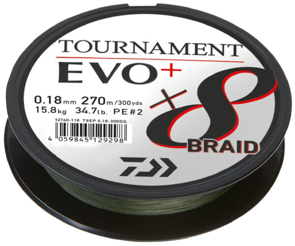 TOURNAMENT X8 BRAID EVO+ D. GREEN 900 m