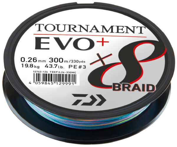 TOURNAMENT X8 BRAID EVO+ MULTICOLOR 1000 m