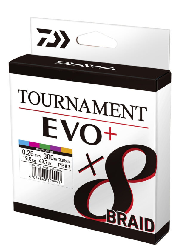 TOURNAMENT X8 BRAID EVO+ MULTICOLOR 300 m