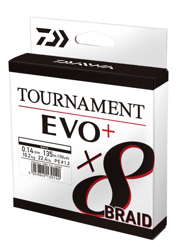 TOURNAMENT X8 BRAID EVO+ WHITE 135 m