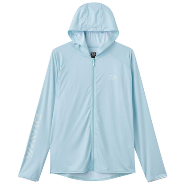 HOODIE RASH GUARD FULL ZIP DE-6125E ICEBLUE